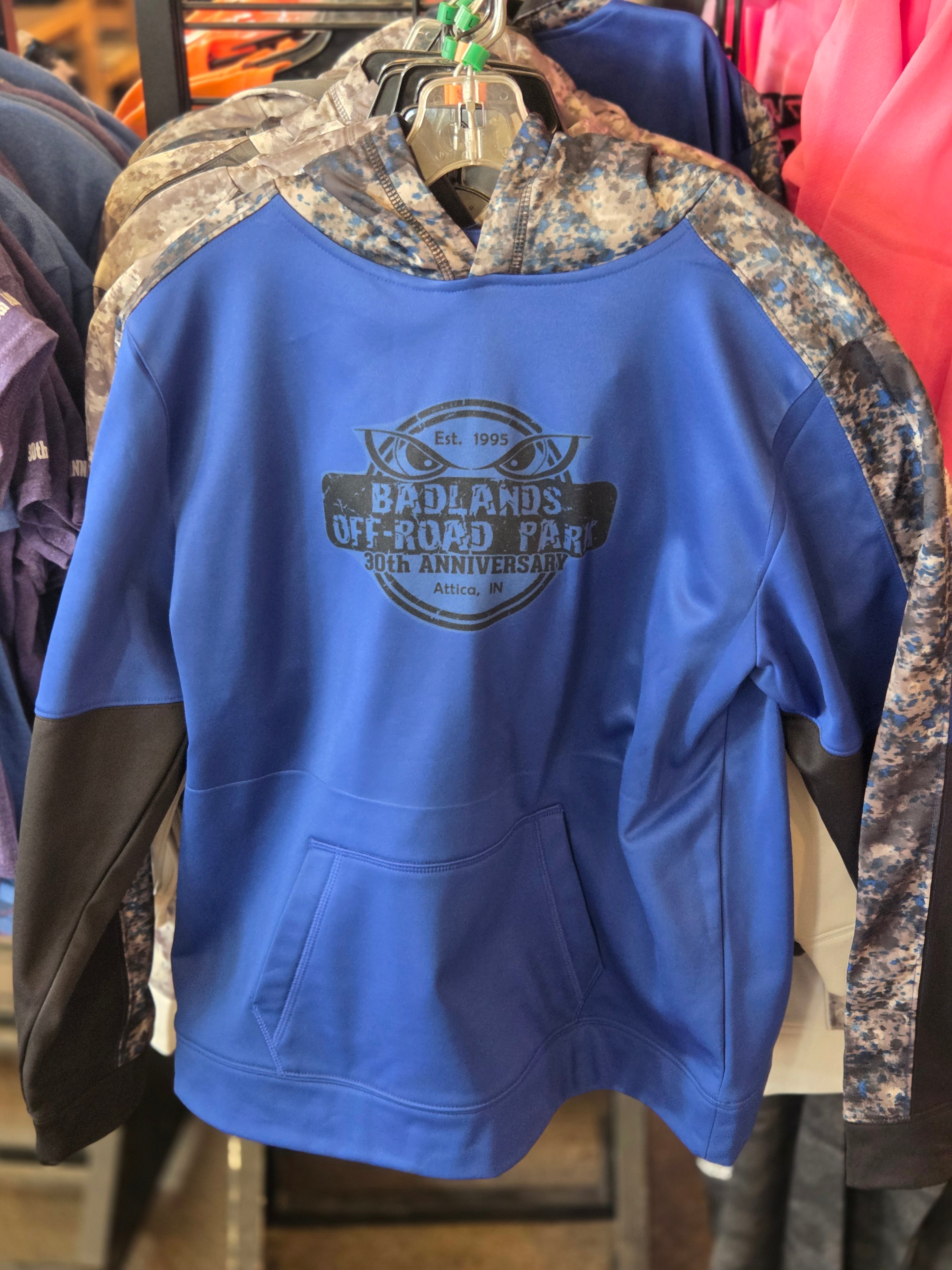 Badlands Youth Blue Sport-Tek Hoodie