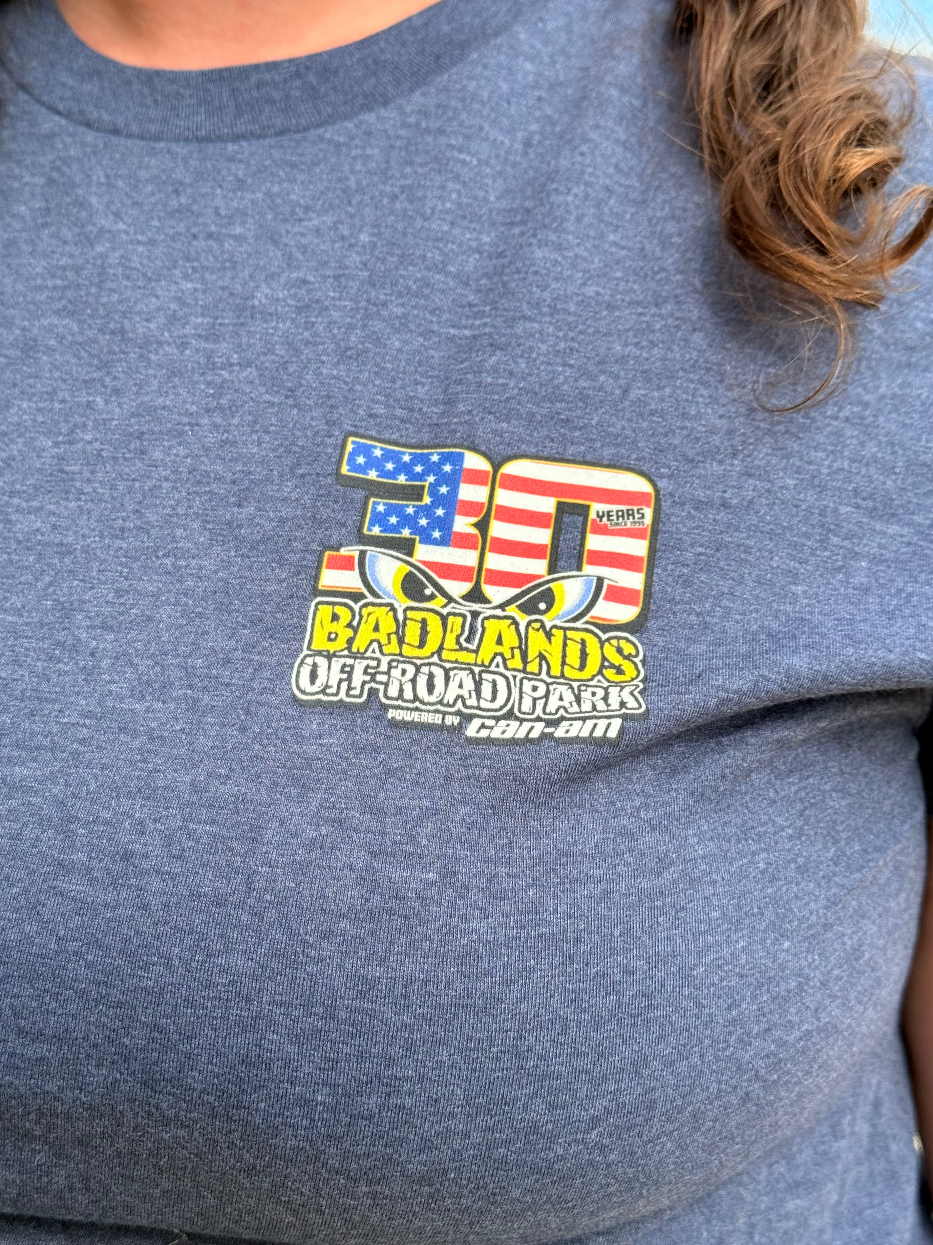 Badlands 30th Anniversary Patriotic Sasquatch T-Shirt