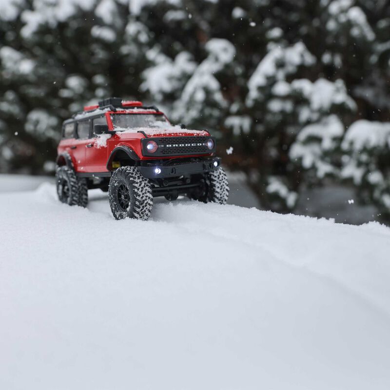 Horizon Hobby Axial 1/24 SCX24 2021 Ford Bronco 4WD Truck Brushed Red RTR
