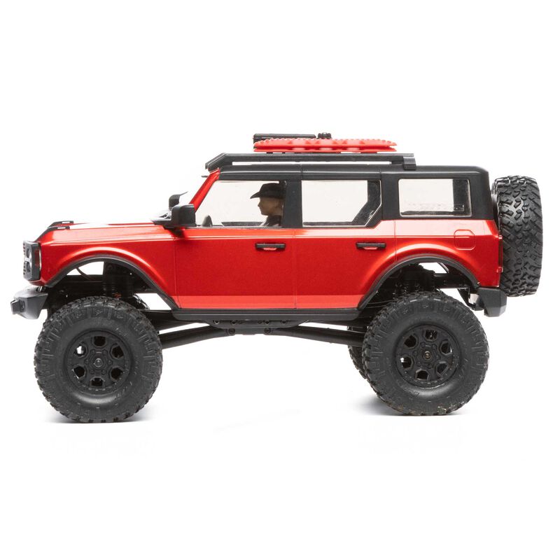 Horizon Hobby Axial 1/24 SCX24 2021 Ford Bronco 4WD Truck Brushed Red RTR