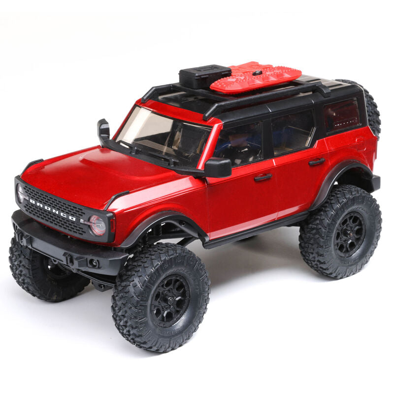 Horizon Hobby Axial 1/24 SCX24 2021 Ford Bronco 4WD Truck Brushed Red RTR