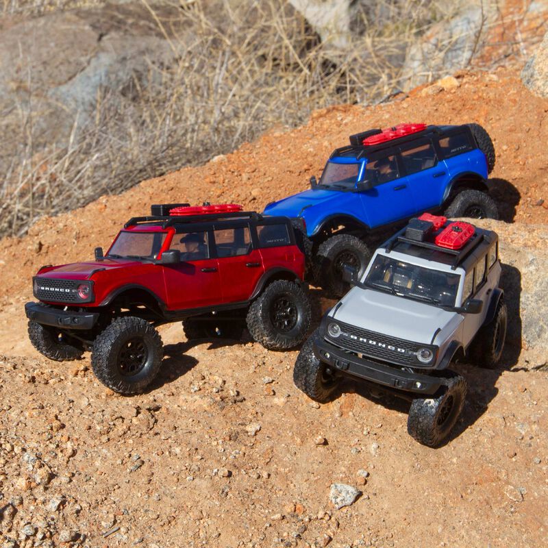 Horizon Hobby Axial 1/24 SCX24 2021 Ford Bronco 4WD Truck Brushed Red RTR