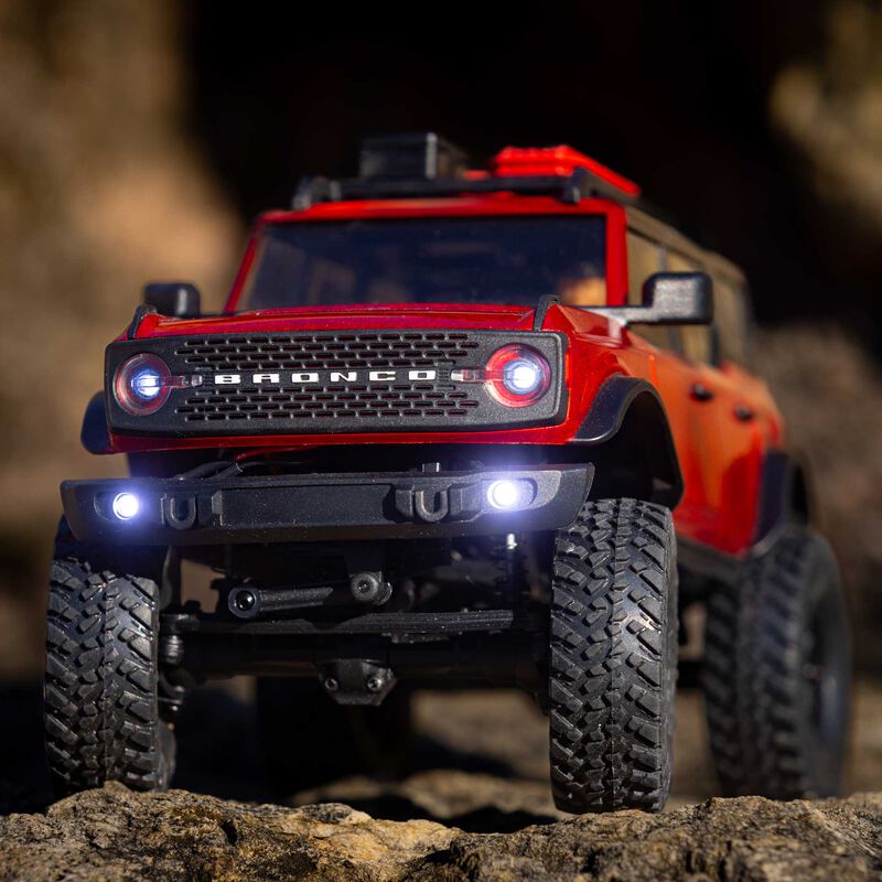 Horizon Hobby Axial 1/24 SCX24 2021 Ford Bronco 4WD Truck Brushed Red RTR