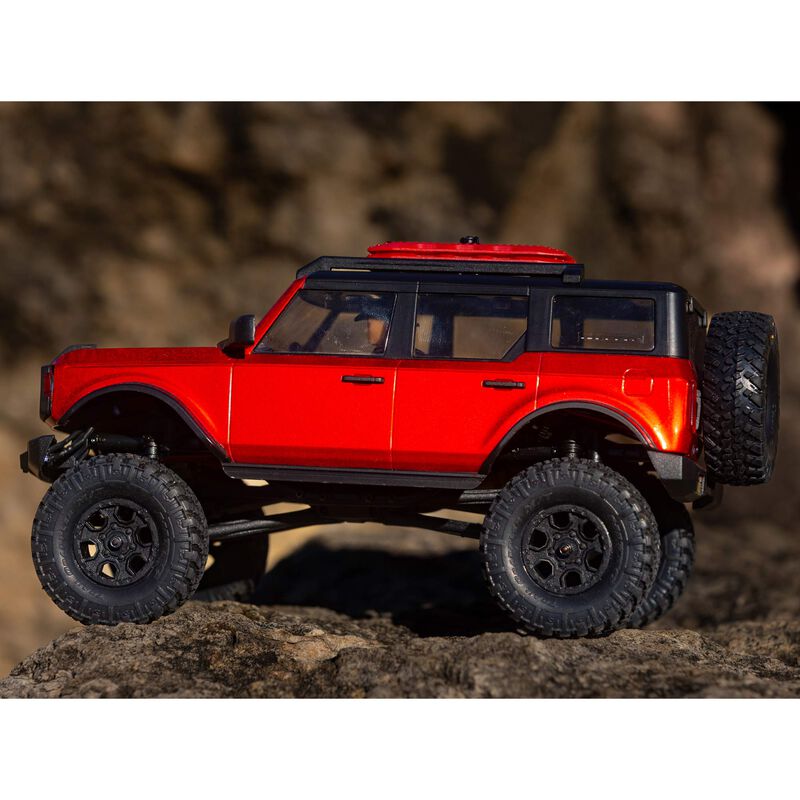 Horizon Hobby Axial 1/24 SCX24 2021 Ford Bronco 4WD Truck Brushed Red RTR