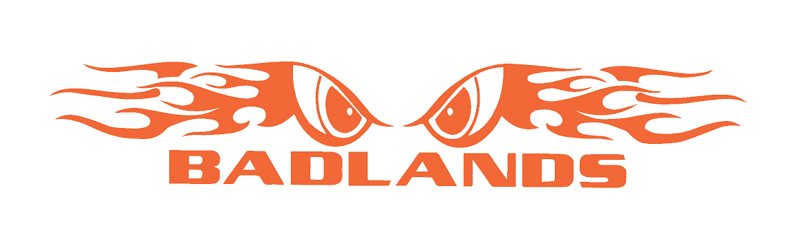 Badlands Flaming Eyes Decal