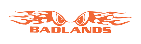 Badlands Flaming Eyes Sticker/Decal