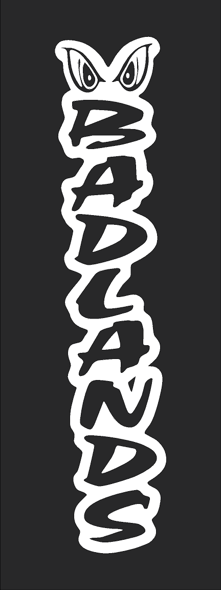 Badlands Vertical Decal