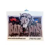 Badlands Wolf Sticker