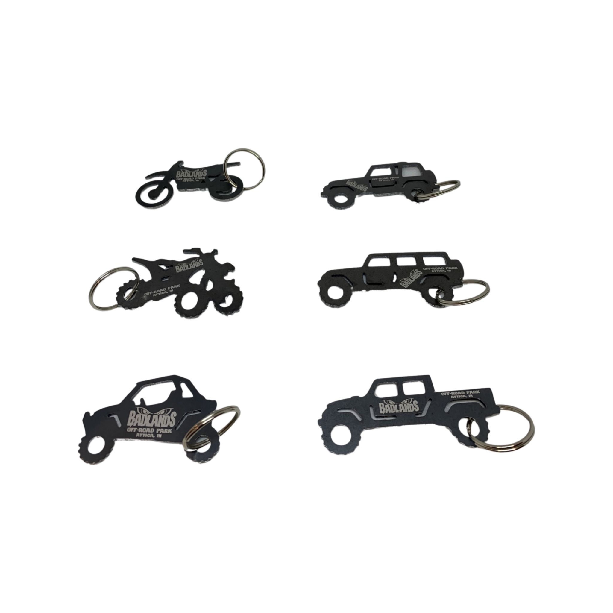 Badlands Metal Keychains