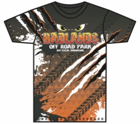 Badlands Youth All-Over Orange Splatter T-Shirt