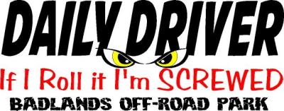Badlands Daily Driver Sticker