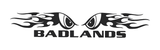 Badlands Flaming Eyes Decal