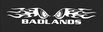 Badlands Flaming Eyes Decal