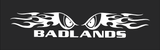 Badlands Flaming Eyes Decal